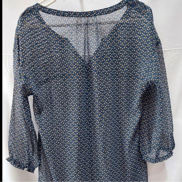 ZARA TRAFALUC Sheer Print Oversized Tunic - Picture 4 of 6